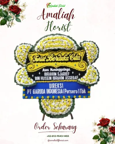 Papan Bunga Duka di Karya Jaya