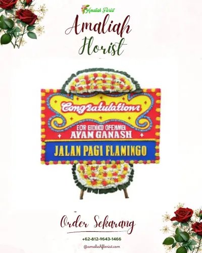 Bunga Papan Congratulation di Karya Jaya